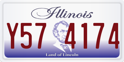 IL license plate Y574174