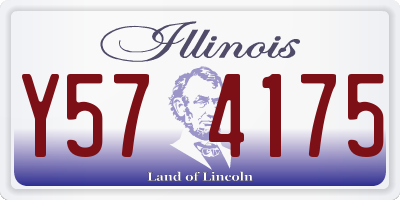 IL license plate Y574175
