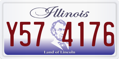 IL license plate Y574176