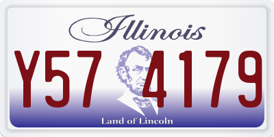IL license plate Y574179