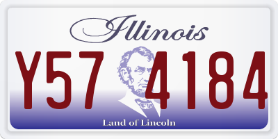IL license plate Y574184