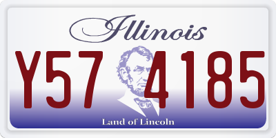 IL license plate Y574185