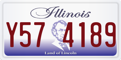 IL license plate Y574189