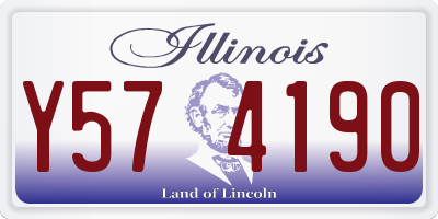 IL license plate Y574190