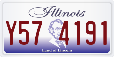 IL license plate Y574191