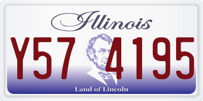 IL license plate Y574195