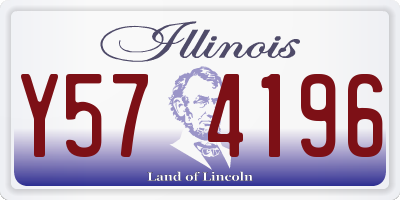 IL license plate Y574196