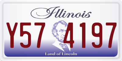 IL license plate Y574197
