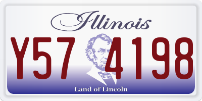 IL license plate Y574198