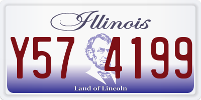 IL license plate Y574199