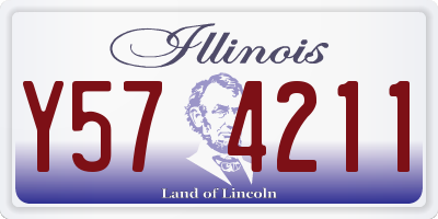 IL license plate Y574211