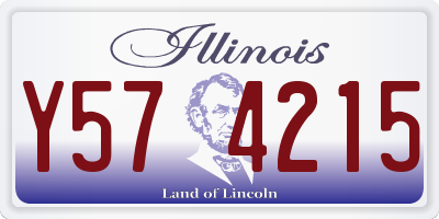 IL license plate Y574215