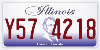IL license plate Y574218