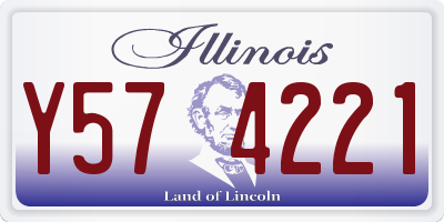 IL license plate Y574221