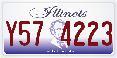 IL license plate Y574223