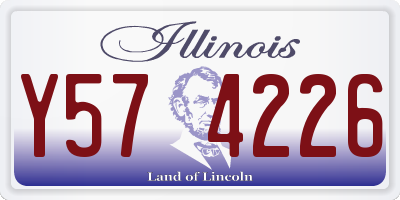 IL license plate Y574226