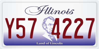 IL license plate Y574227