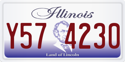 IL license plate Y574230