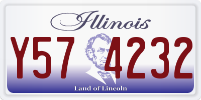 IL license plate Y574232