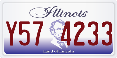 IL license plate Y574233