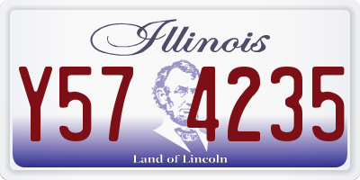 IL license plate Y574235