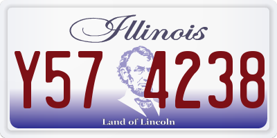 IL license plate Y574238