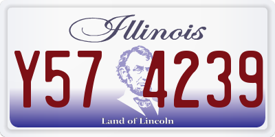 IL license plate Y574239