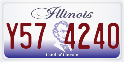 IL license plate Y574240