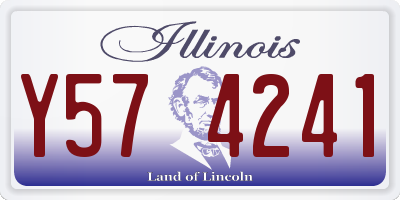 IL license plate Y574241