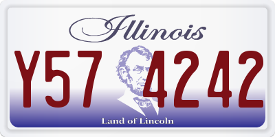IL license plate Y574242
