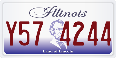 IL license plate Y574244