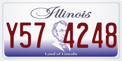 IL license plate Y574248