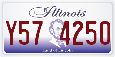 IL license plate Y574250