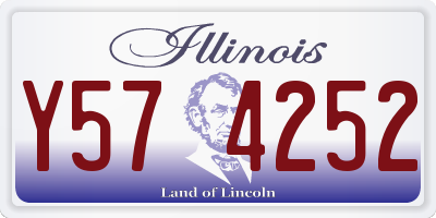 IL license plate Y574252