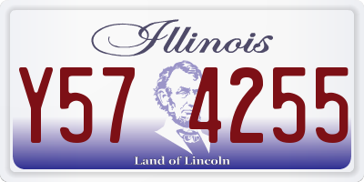 IL license plate Y574255
