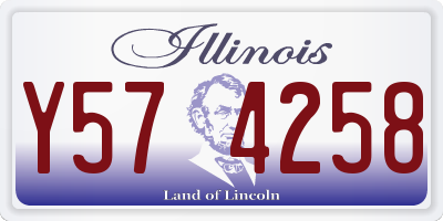 IL license plate Y574258