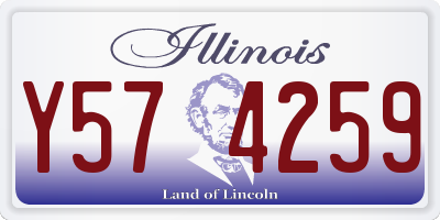 IL license plate Y574259