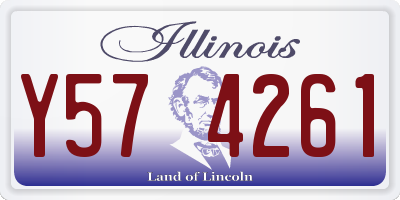 IL license plate Y574261