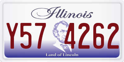 IL license plate Y574262
