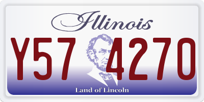 IL license plate Y574270
