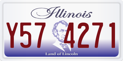 IL license plate Y574271