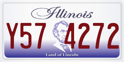 IL license plate Y574272