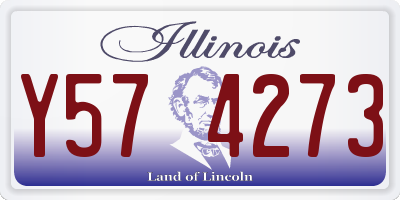 IL license plate Y574273