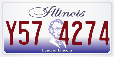 IL license plate Y574274