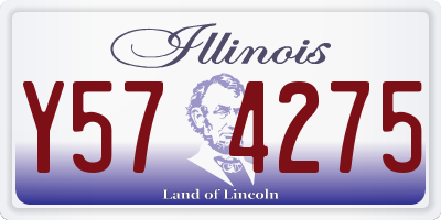 IL license plate Y574275