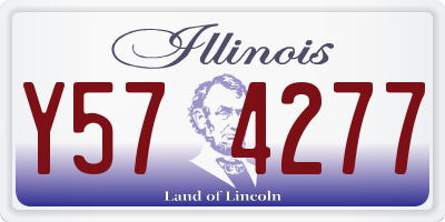 IL license plate Y574277