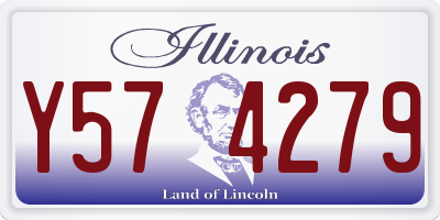 IL license plate Y574279