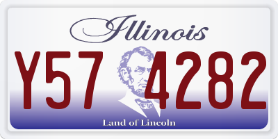 IL license plate Y574282