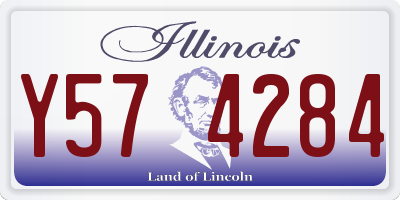 IL license plate Y574284