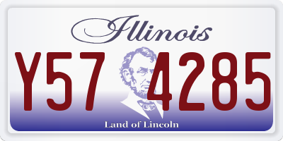 IL license plate Y574285